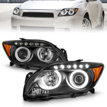 Load image into Gallery viewer, ANZO 2005-2010 Scion Tc Projector Headlights w/ Halo Black (CCFL) - GTR Auto