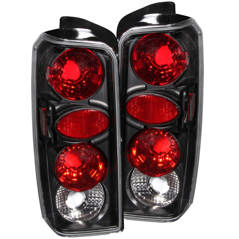 ANZO 1997-2001 Jeep Cherokee Taillights Black - GTR Auto