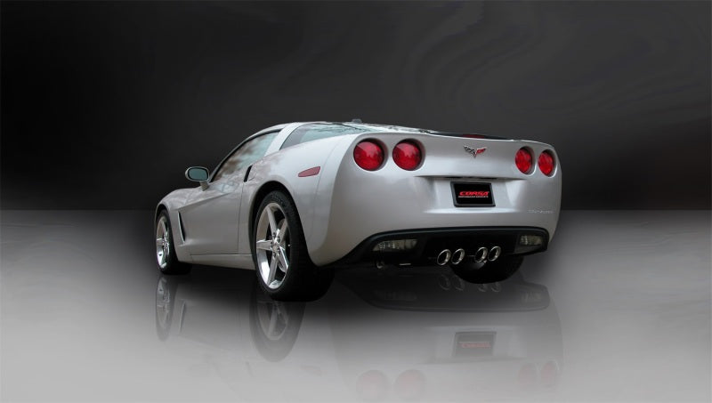 Corsa 2009-2013 Chevrolet Corvette C6 6.2L V8 Polished Sport Axle-Back Exhaust - GTR Auto