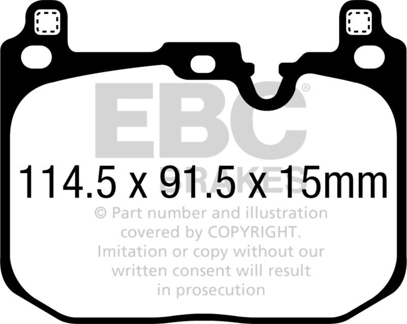EBC 2018+ BMW X2 Yellowstuff Front Brake Pads - GTR Auto
