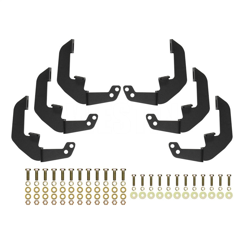 Westin 19-22 Chevrolet Silverado / GMC Sierra Double Cab Outlaw Nerf Step Bars - Textured Black - GTR Auto
