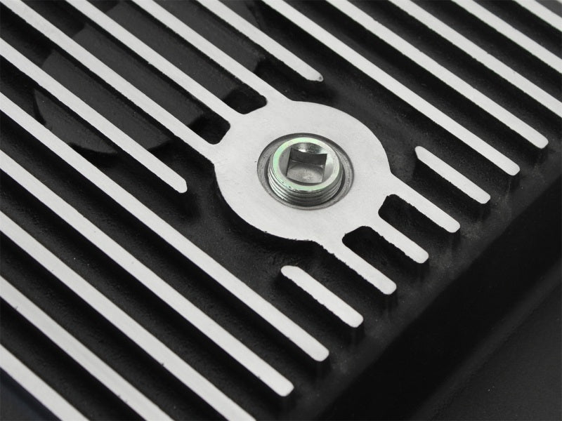aFe Power Transmission Pan Black Machined 11-14 Ford 6R140 Trucks V8 6.7L (td) - GTR Auto