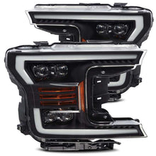Load image into Gallery viewer, AlphaRex 18-19 Ford F-150 NOVA LED Proj Headlights Plank Style Matte Black w/Activ Light/Seq Signal - GTR Auto