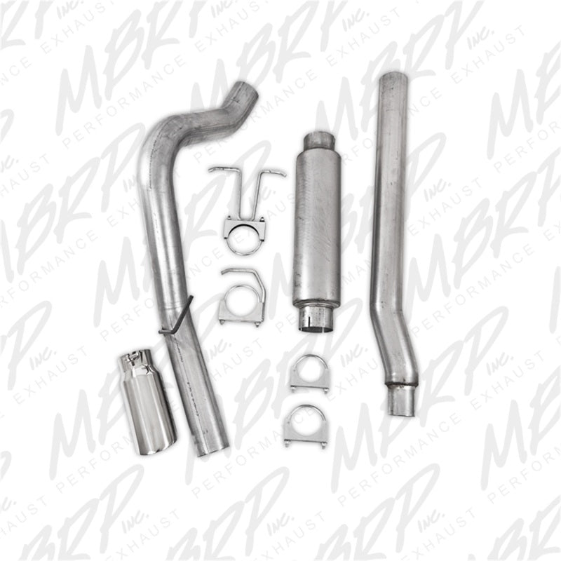 MBRP 11-13 Ford F-250/350/450 6.2L V8 Gas 4in Cat Back Single Side Alum Exhaust System - GTR Auto