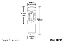Load image into Gallery viewer, Diode Dynamics 1156 LED Bulb HP11 LED - Red (Single) - GTR Auto