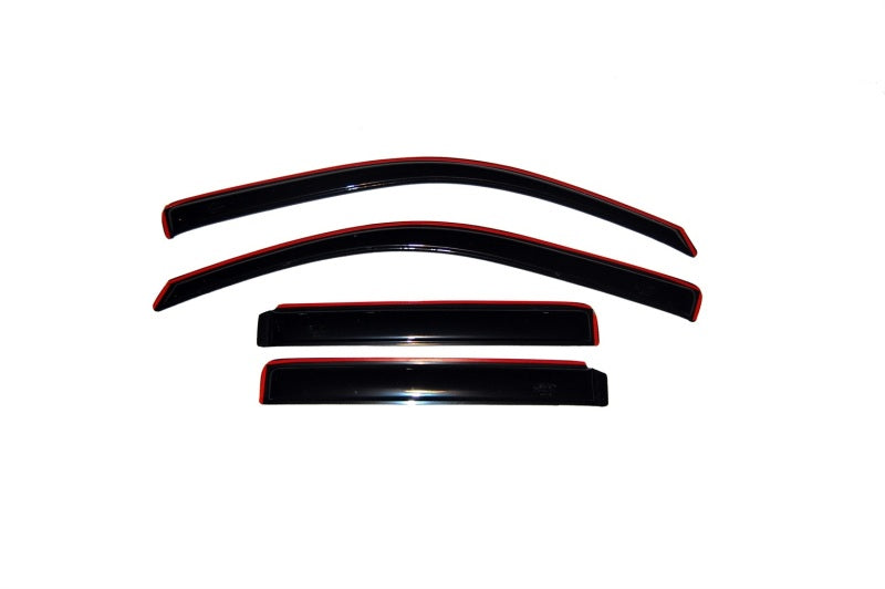 AVS 02-06 Chevy Trailblazer EXT Ventvisor In-Channel Front & Rear Window Deflectors 4pc - Smoke - GTR Auto