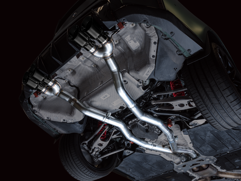 AWE Tuning Track Edition Cat-Back Exhaust for BMW G8X M3/M4 - Diamond Black Tips - GTR Auto