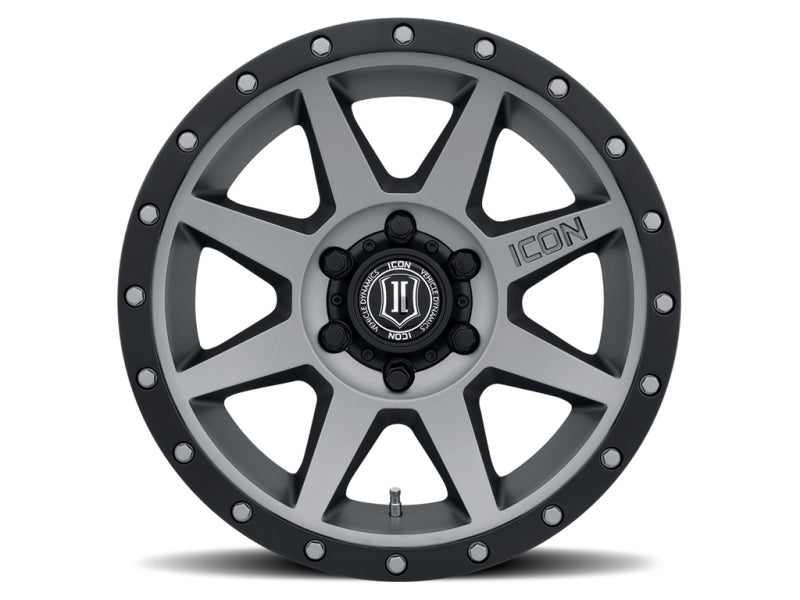 ICON Rebound 18x9 6x5.5 25mm Offset 6in BS 95.1mm Bore Titanium Wheel - GTR Auto