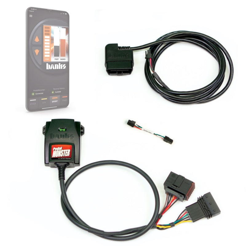 Banks Power Pedal Monster Kit (Stand-Alone) - TE Connectivity MT2 - 6 Way - Use w/Phone - GTR Auto