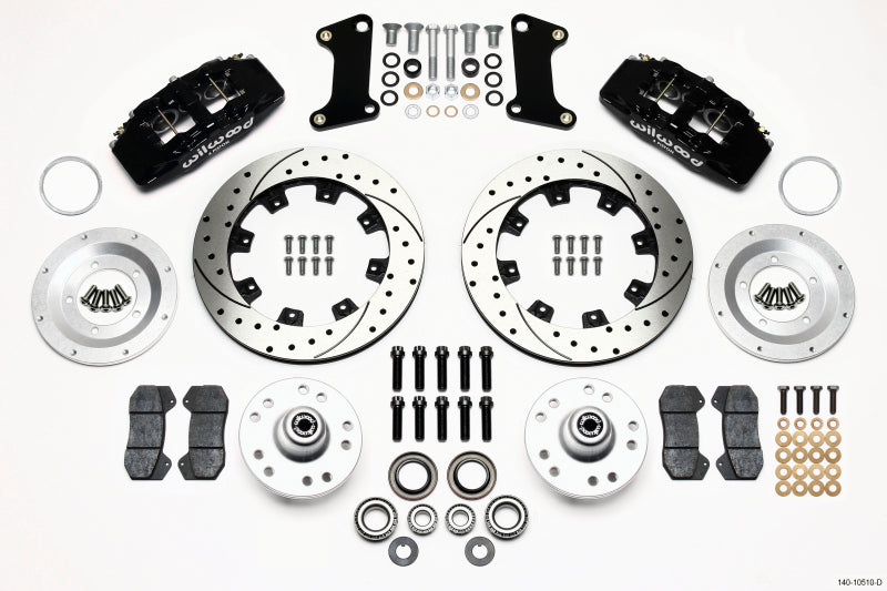 Wilwood Dynapro 6 Front Hub Kit 12.19in Drilled 67-69 Camaro (*Line Kit Needed*) - GTR Auto