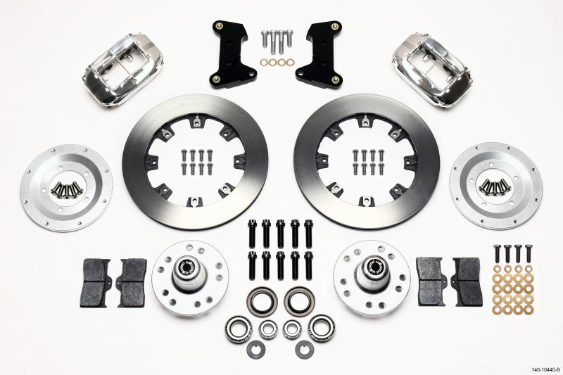 Wilwood Forged Dynalite Front Kit 12.19in Polished 74-80 Pinto/Mustang II Disc Spindle only - GTR Auto