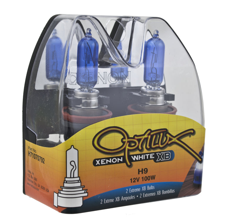Hella Optilux H9 12V/100W XB Xenon White Bulb (pair) - GTR Auto