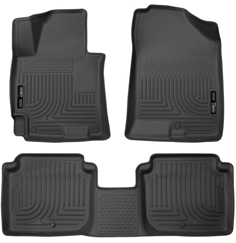 Husky Liners 2014-2016 Hyundai Elantra WeatherBeater Combo Black Floor Liners 98941