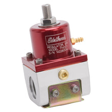 Load image into Gallery viewer, Edelbrock Fuel Pressure Regulator EFI 180 GPH 35-90 PSI -10In/Out -6 Return Red/Clear