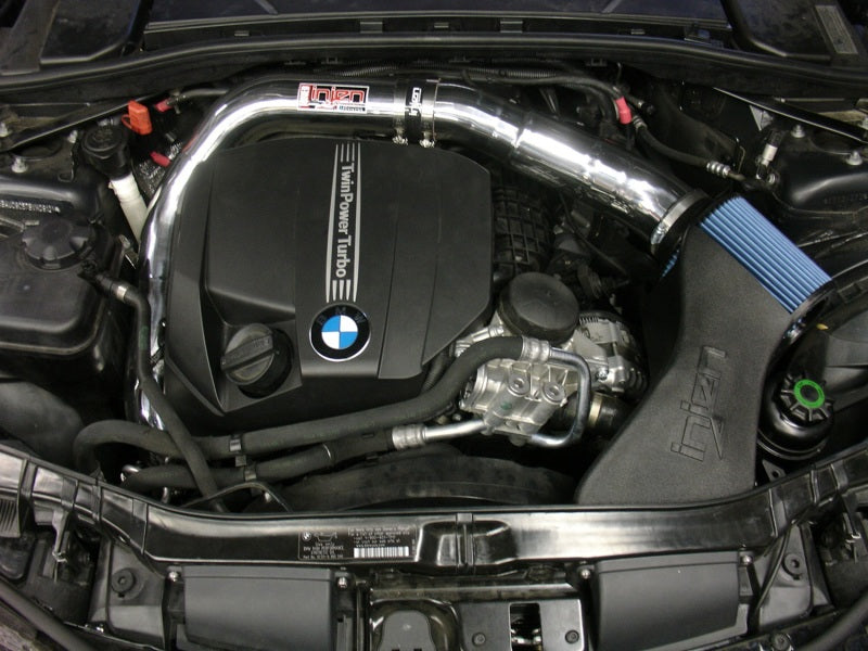 Injen 11 BMW E82 135i (N55) Turbo/E90 335i Wrinkle Black Tuned Air Intake w/ MR Tech, Air Fusion - GTR Auto