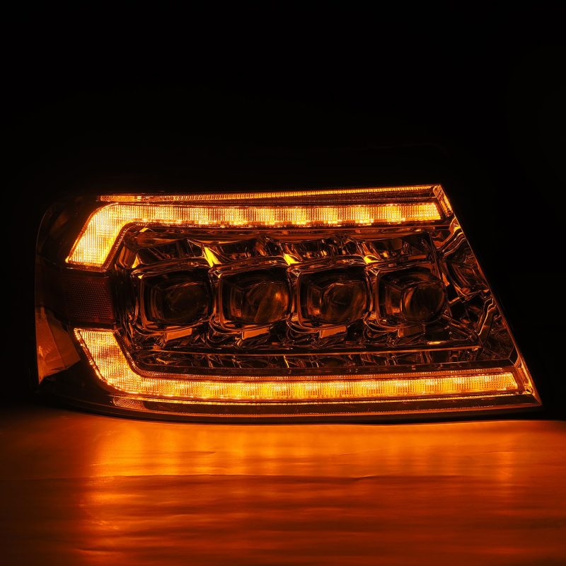 AlphaRex 04-08 Ford F150 / 06-08 Lincoln Mark LT NOVA LED Proj Headlights Chrome w/Activ Light/Seq - GTR Auto