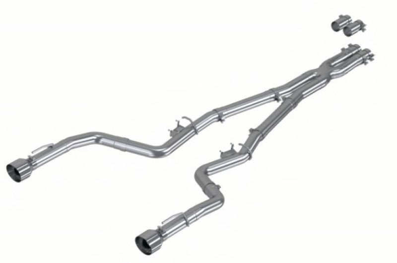 MBRP 17-21 Charger 5.7L/6.2L/6.4L 3in Race Profile Cat-Back w/ Dual Tips Aluminized Steel Exhaust - GTR Auto