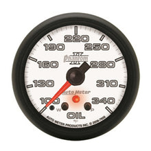 Load image into Gallery viewer, AutoMeter Gauge Oil Temp 2-5/8in. 340 Deg. F Stepper Motor W/ Peak &amp; Warn Phantom II 7856