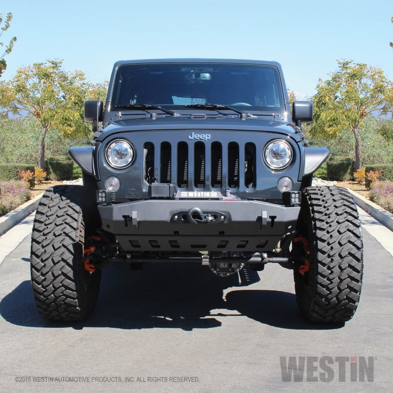 Westin/Snyper 07-17 Jeep Wrangler Tube Fenders - Front - Textured Black - GTR Auto