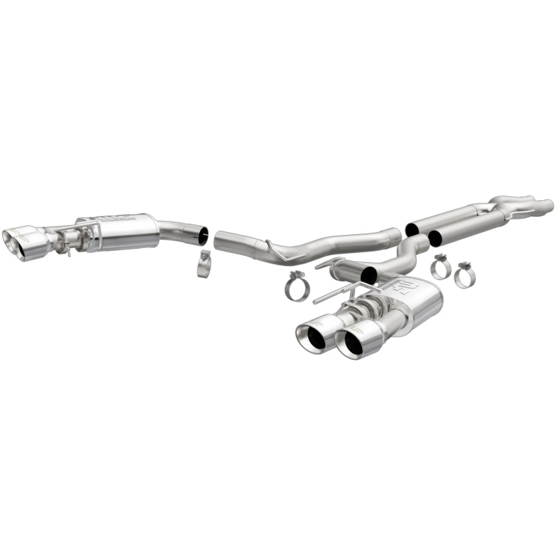 MagnaFlow SYS Cat-Back 2018 Ford Mustang GT 5.0L Competition Dual Exit Polished 4in Tips - GTR Auto