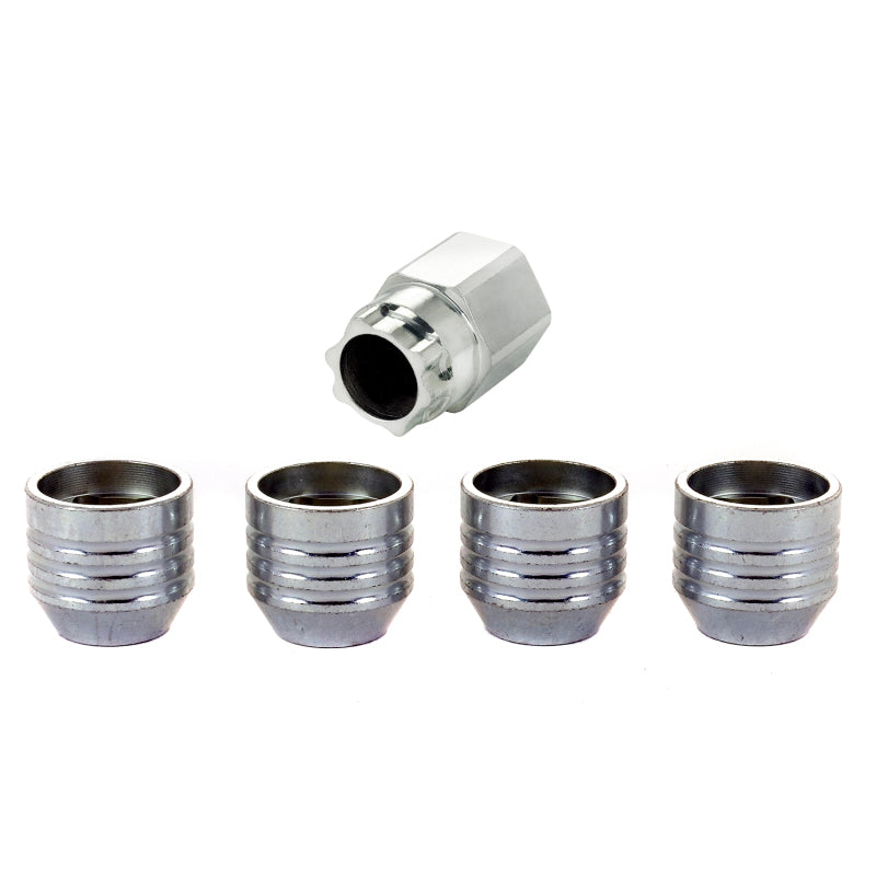 McGard Wheel Lock Nut Set - 4pk. (Under Hub Cap / Cone Seat) 9/16-18 / 15/16 Hex / 1.015in. L - GTR Auto
