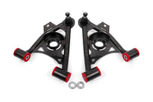 Load image into Gallery viewer, BMR 79-93 Fox Mustang Non-Adj Lower A-Arms Standard Ball Joint Spring Pocket - Black Hammertone - GTR Auto
