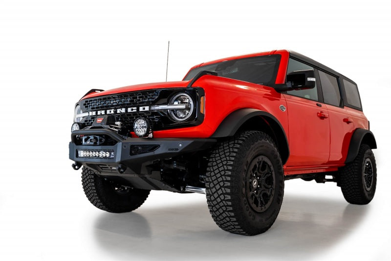Addictive Desert Designs 2021+ Ford Bronco Rock Fighter Front Bumper - Hammer Black - GTR Auto