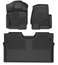 Load image into Gallery viewer, Husky Liners 15-23 Ford F-150 SuperCrew Cab X-Act Contour Front &amp; 2nd Row Seat Floor Liners - Black - GTR Auto