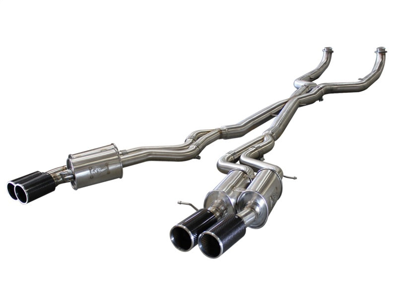 aFe MACHForce XP Exhaust 304SS Cat-Back w/ Carbon Fiber Tips 12-13 BMW M5 (F10) V8 4.4L (tt) - GTR Auto