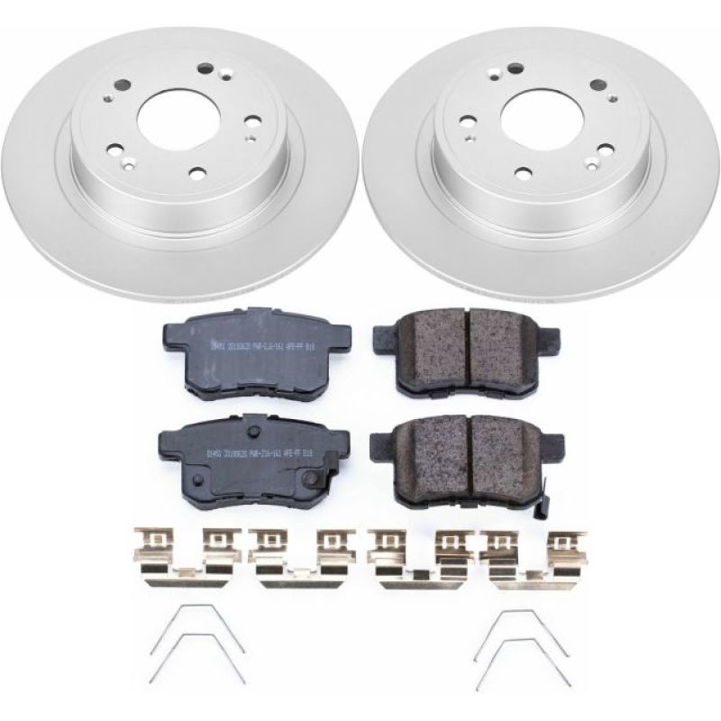 Power Stop 11-14 Acura TSX Rear Z17 Evolution Geomet Coated Brake Kit - GTR Auto