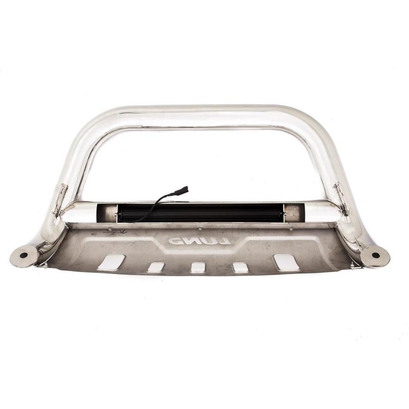 Lund 2017 Ford F-250 Super Duty Bull Bar w/Light & Wiring - Polished - GTR Auto