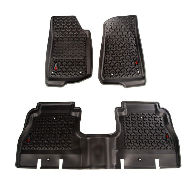 Rugged Ridge Floor Liner Front/Rear Black 2018-2020 Jeep Wrangler JL 4 Dr 12987.05