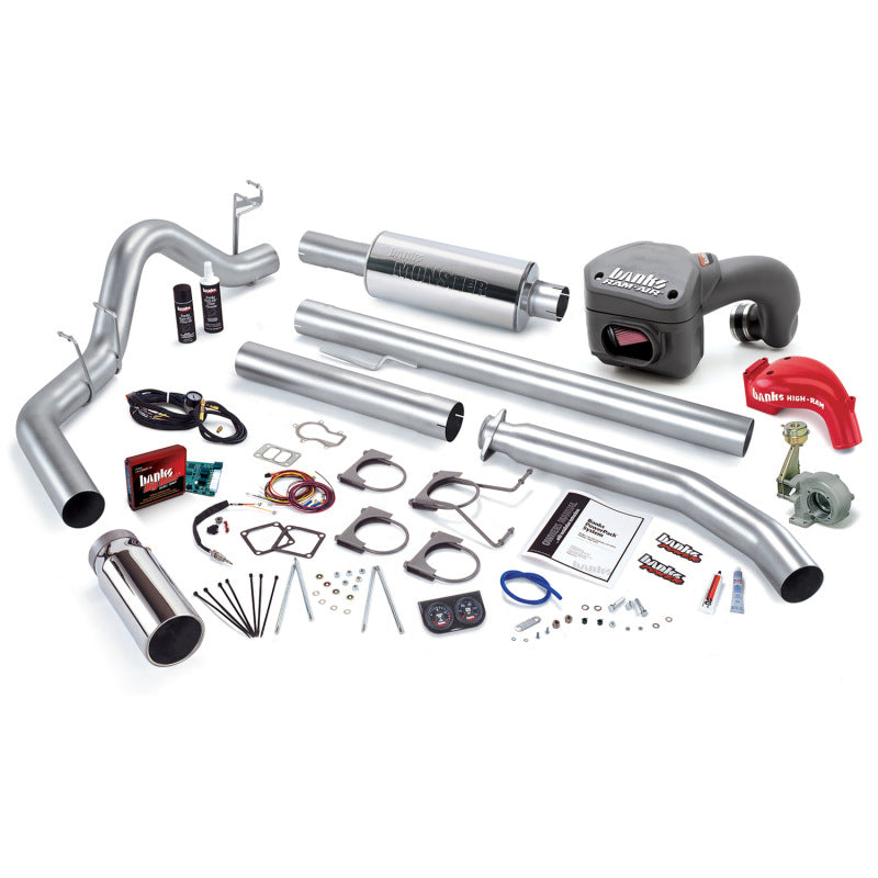 Banks Power 02 Dodge 5.9L 235Hp Ext Cab PowerPack System - SS Single Exhaust w/ Chrome Tip - GTR Auto
