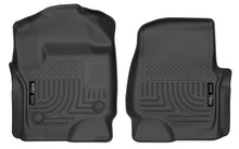 Load image into Gallery viewer, Husky Liners 2017 Ford Super Duty (Crew Cab / Super Cab) WeatherBeater Black Front Floor Liners - GTR Auto