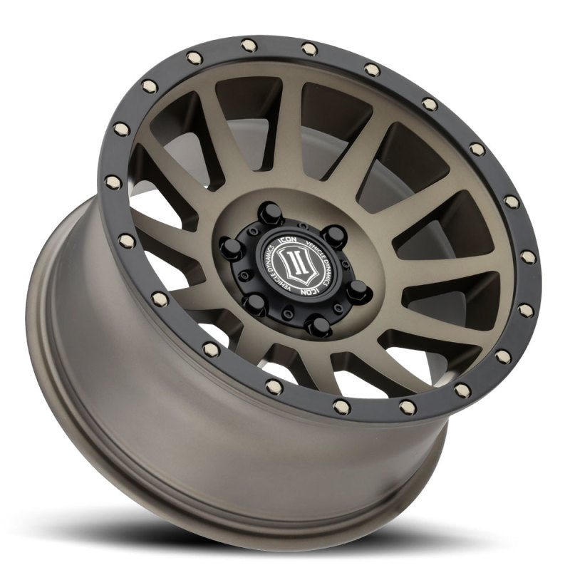 ICON Compression 17x8.5 6x5.5 25mm Offset 5.75in BS 95.1mm Bore Bronze Wheel - GTR Auto