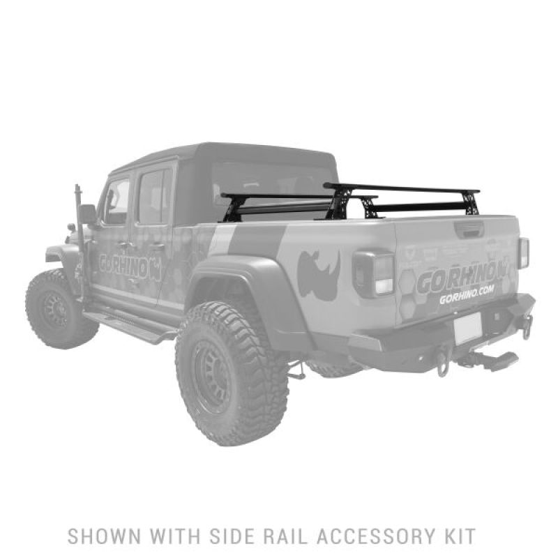 Go Rhino 20-22 Jeep Gladiator JT/16-22 Toy. Tacoma/05-21 Nssn Frontier XRS Cross Bars Kit - Tex. Blk - GTR Auto