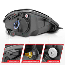 Load image into Gallery viewer, ANZO 2000-2005 Mitsubishi Eclipse Projector Headlights w/ Halo Black - GTR Auto