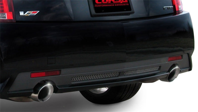 Corsa 2009-2014 Cadillac CTS Sedan V 6.2L V8 Polished Touring Axle-Back Exhaust - GTR Auto