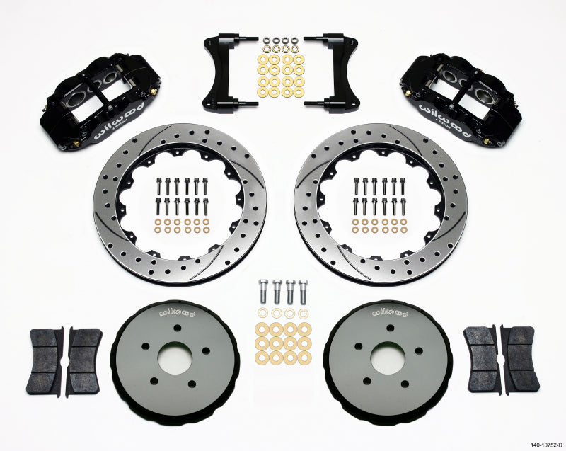 Wilwood Narrow Superlite 6R Front Hat Kit 12.88in Drilled 2008 Toyota Matrix - GTR Auto