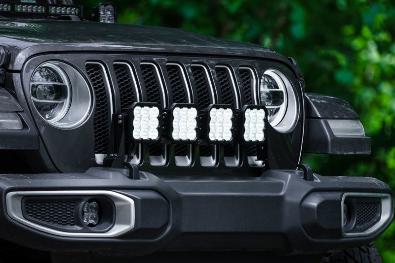 Diode Dynamics Jeep JL SS5 4-Pod CrossLink Grille Lightbar Kit Sport - White Combo - GTR Auto