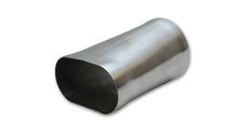Load image into Gallery viewer, Vibrant 3.5in oval (Nominal) x 3.5in Round Transiton adapter T304 SS 6in long - GTR Auto