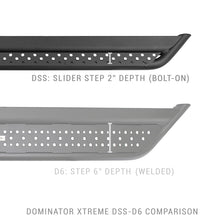 Load image into Gallery viewer, Go Rhino Dominator Extreme DSS Sliders - Tex Blk - 73in - GTR Auto