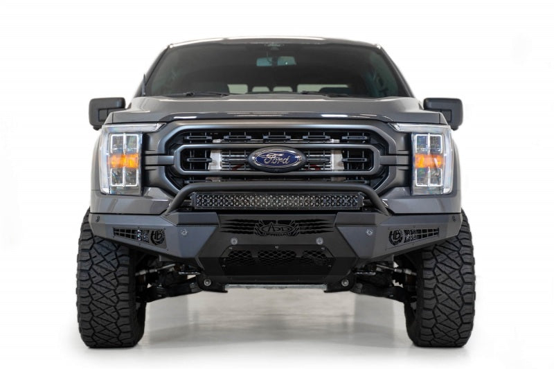Addictive Desert Designs 2021 Ford F-150 HoneyBadger Front Bumper w/o Top Hoop - GTR Auto
