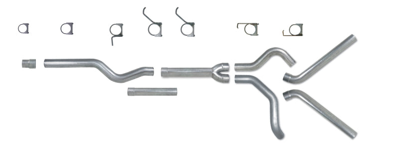 Diamond Eye KIT 4in Catback MFLR REPLACMENT PIPE DUAL AL: 2006-2007.5 CHEVY/GMC 6.6L 2500/3500 - GTR Auto
