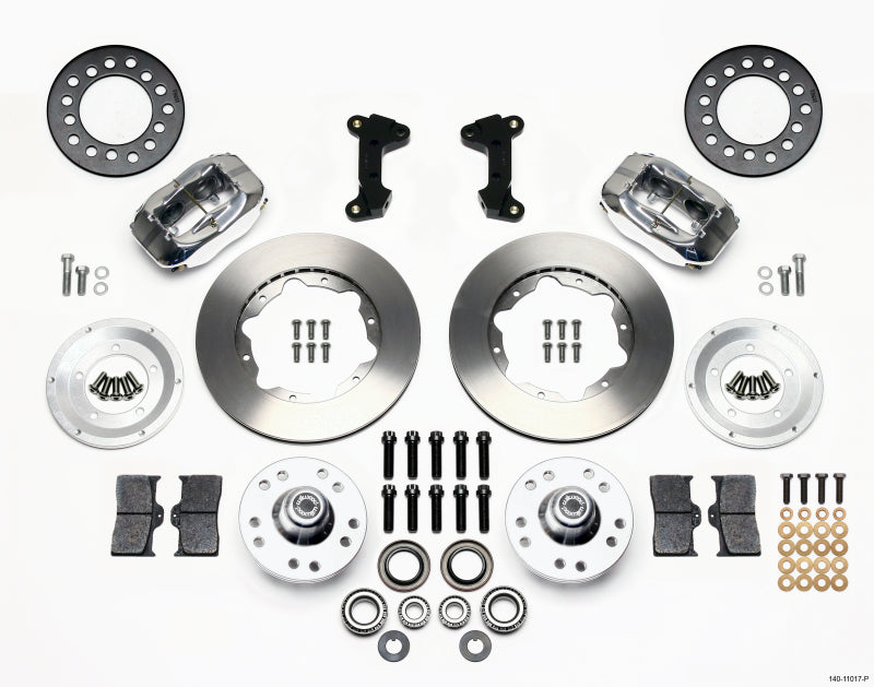 Wilwood Forged Dynalite Front Kit 11.00in Polished 74-80 Pinto/Mustang II Disc Spindle only - GTR Auto