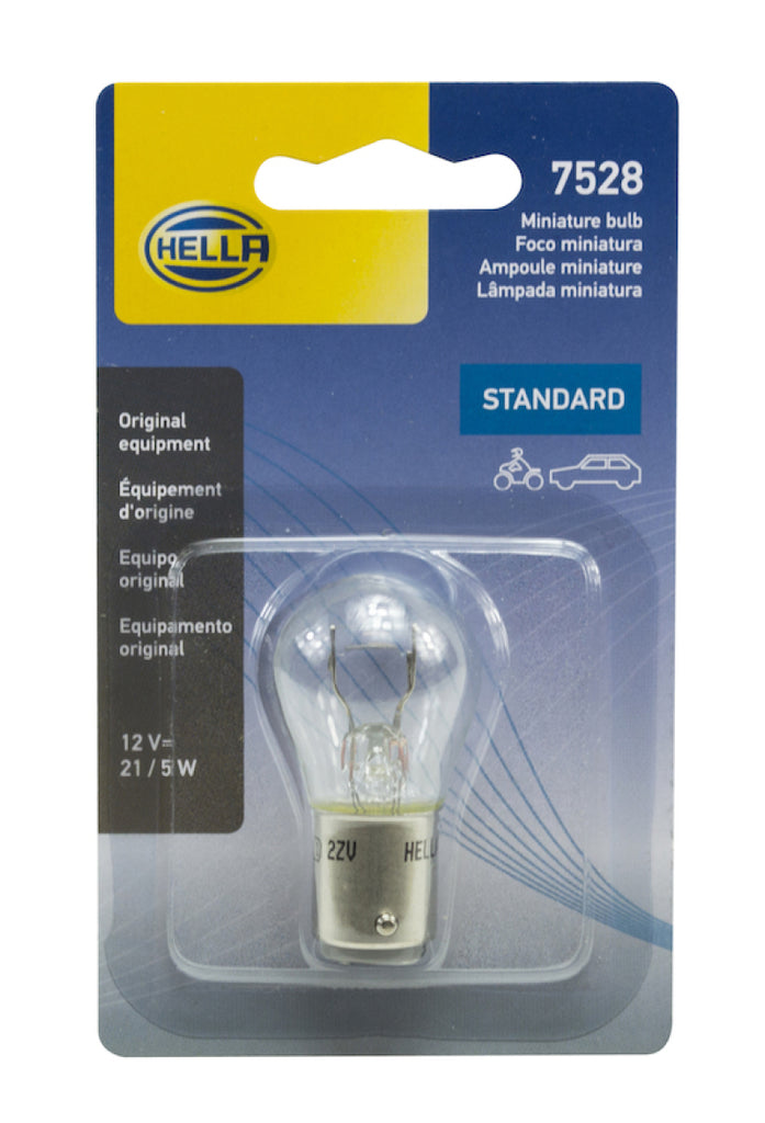 Hella Bulb 7528 12V 21/5W Bay15D S8 Sb - GTR Auto