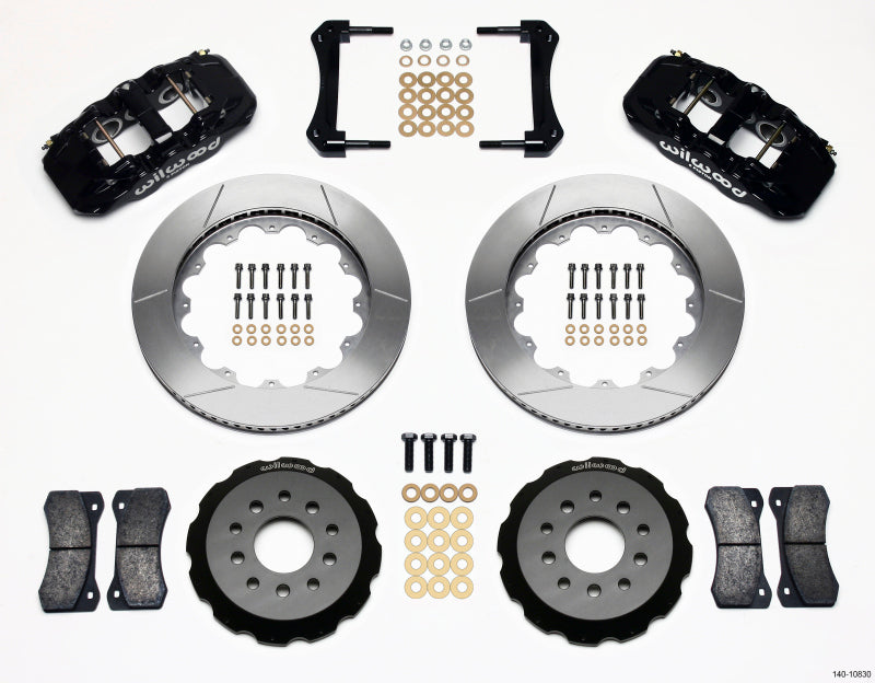 Wilwood AERO6 Front Hat Kit 14.00 2005-2014 Mustang - GTR Auto