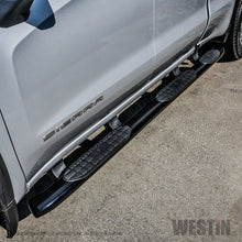 Load image into Gallery viewer, Westin 2019 Chevrolet Silverado Double Cab w/ 6.5in Bed PRO TRAXX 5 W2W Oval Nerf Step Bars - Black - GTR Auto