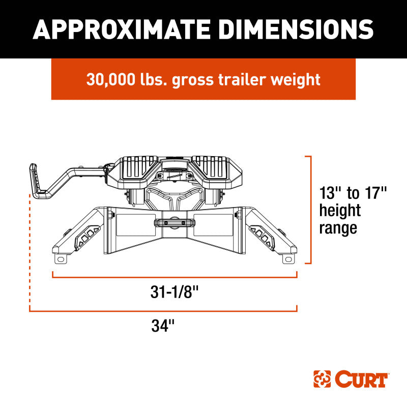 Curt PowerRide 30K 5th Wheel Hitch