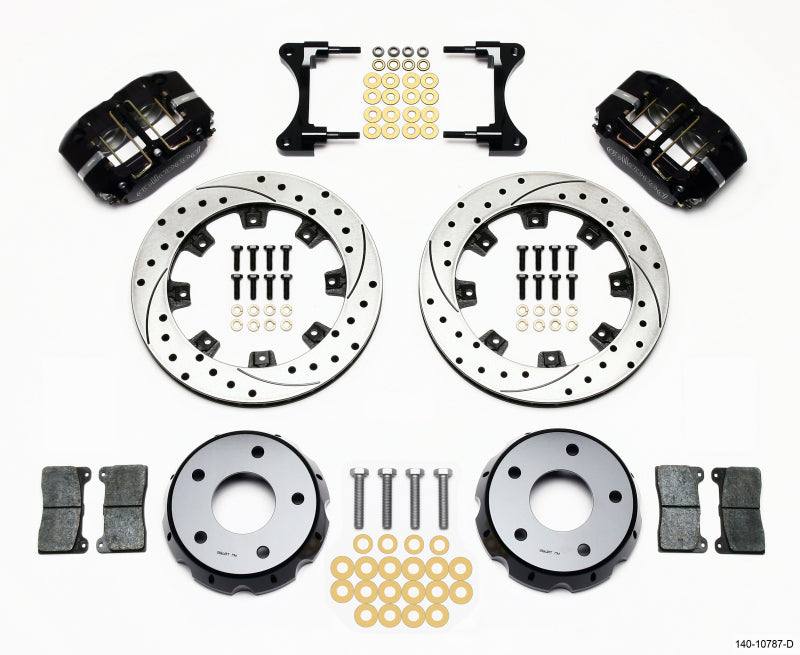 Wilwood Dynapro Radial Front Drag Kit 11.75in Vented Drilled 98-02 Camaro/Firebird - GTR Auto